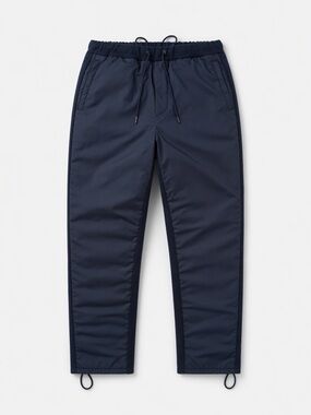 Prada Men's Navy Drawstring Joggers with Ankle Tabs